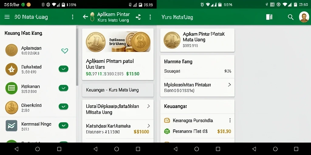 Tampilan antarmuka S80 dengan informasi kurs mata uang yang jelas.